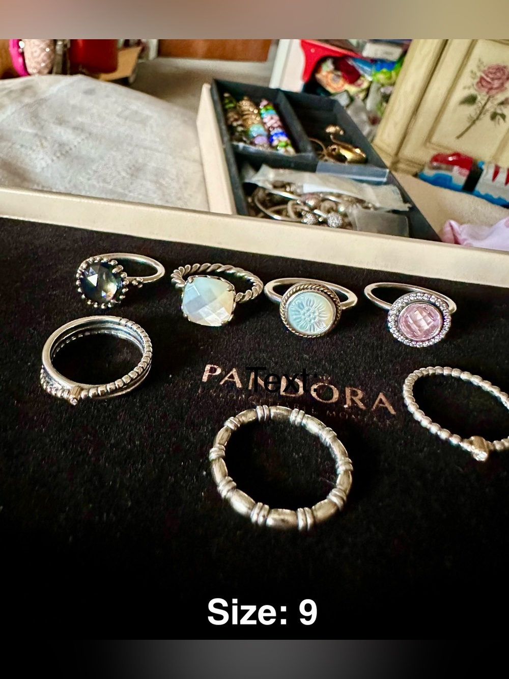 RETIRED‼️Authentic Pandora Rings Bands - Picture 2 of 4
